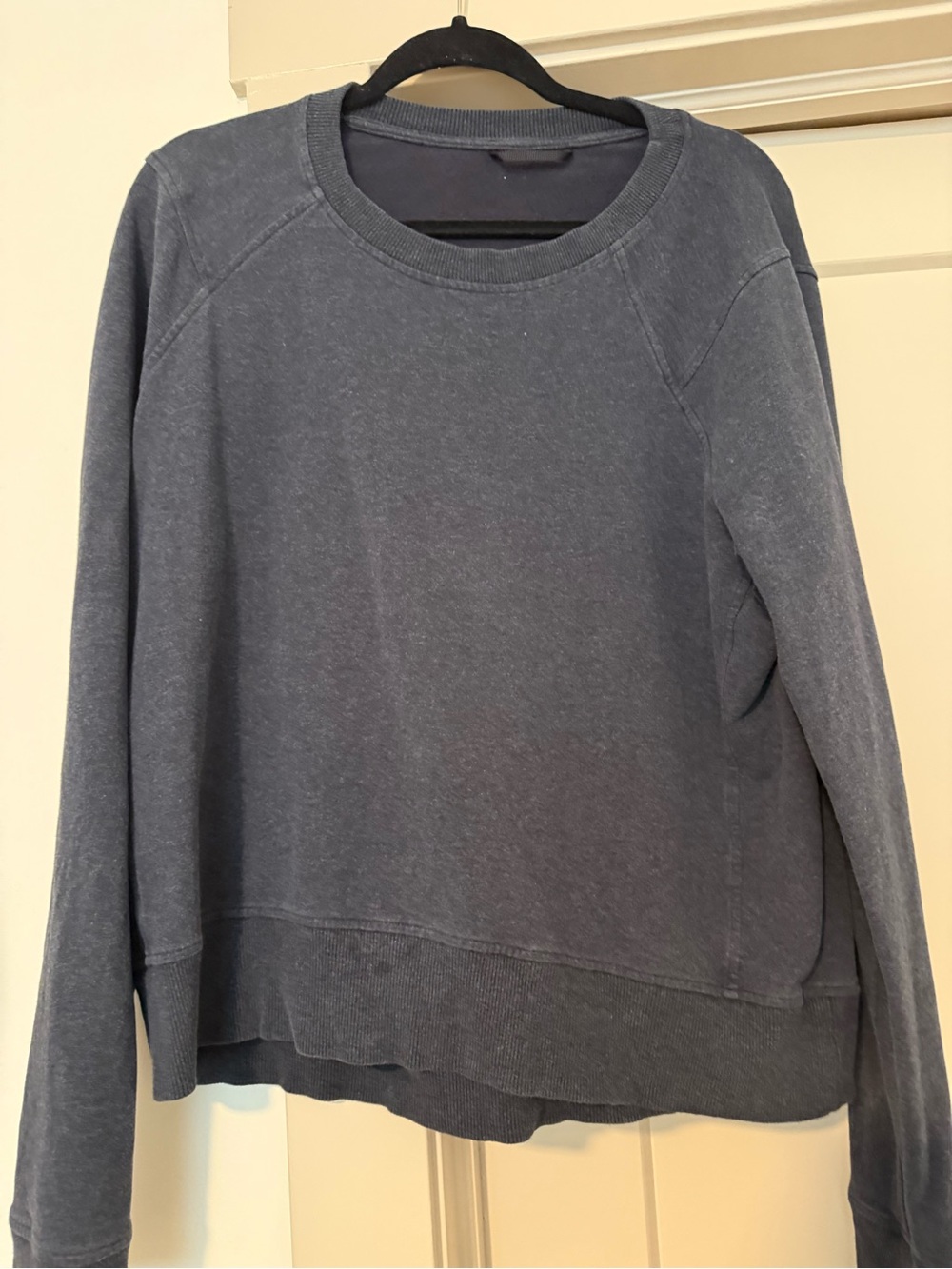 lululemon athletica faded navy crewneck sweatshirt